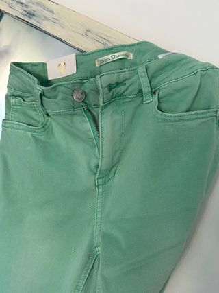 Pantalón Mujer Miss Bonbon Talla M Verde mint