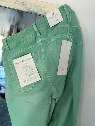 Pantalón Mujer Miss Bonbon Talla M Verde mint