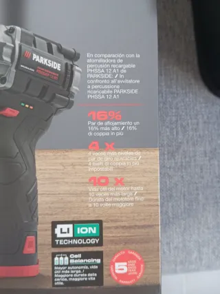 Parkside Taladro y Atornillador Set completo
