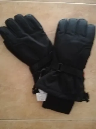 Guantes Hombre Negro Impermeables