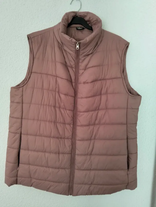 Chaleco acolchado rosa