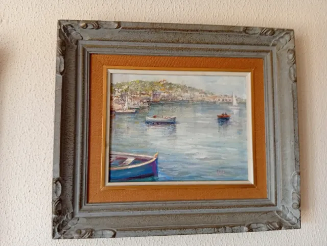 Cuadro Mallorquín T.Fiol.Janer Llaüts i Mar