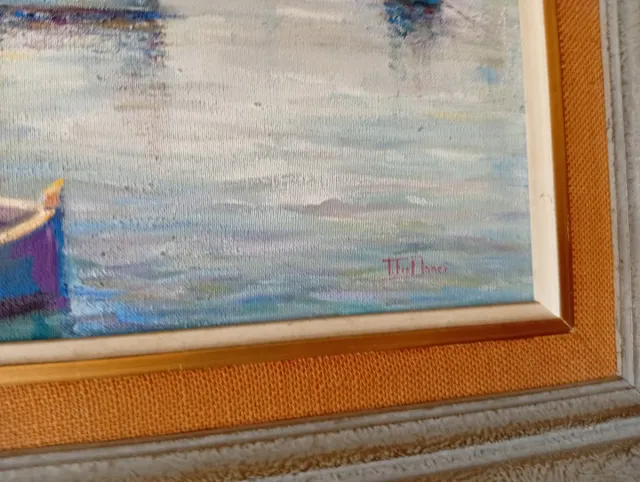 Cuadro Mallorquín T.Fiol.Janer Llaüts i Mar