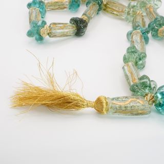 Collana Murano Vetro Oro e Verde