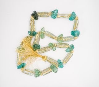 Collana Murano Vetro Oro e Verde