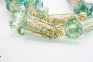 Collana Murano Vetro Oro e Verde
