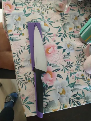 Coltello Tupperware Nero e Viola