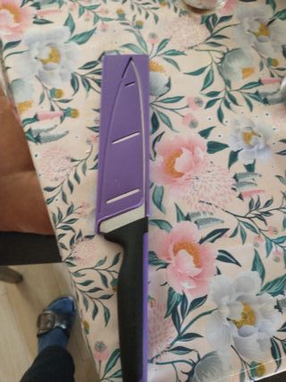 Coltello Tupperware Nero e Viola