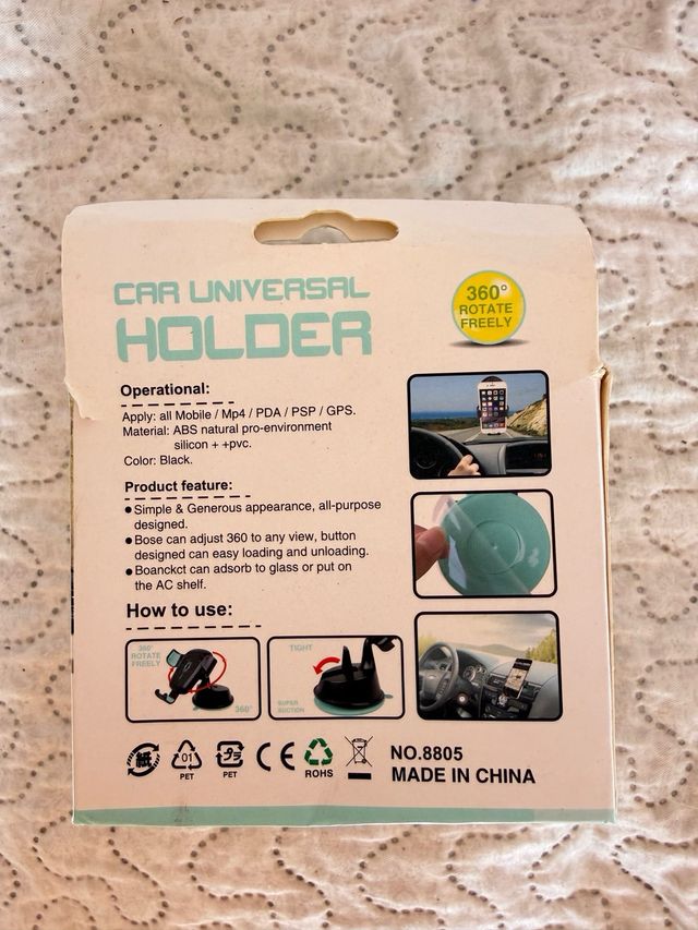 Soporte Móvil Coche Ventosa Universal