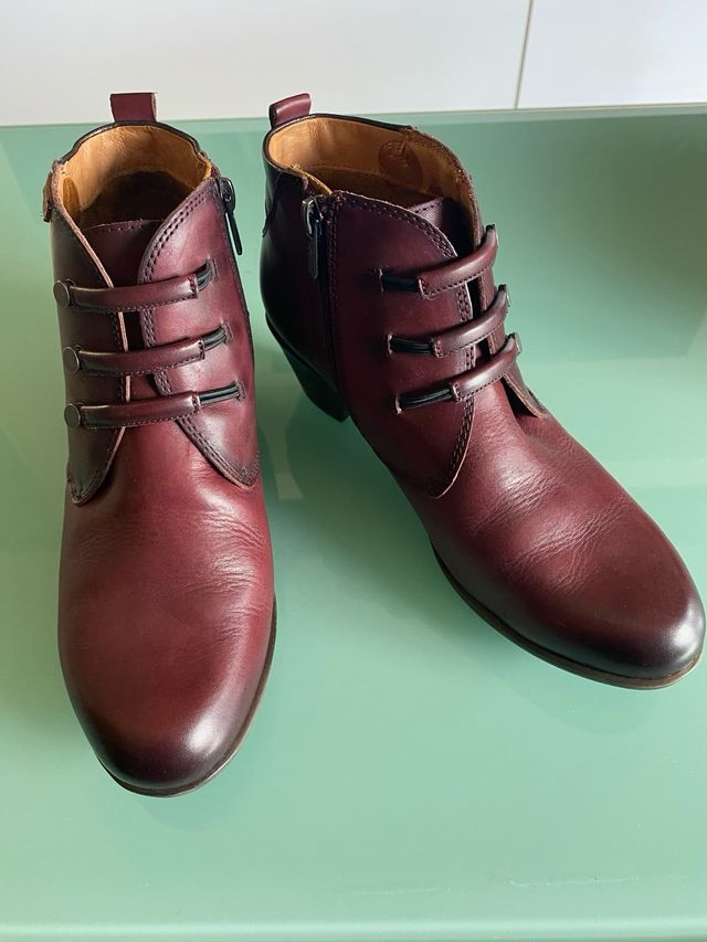 Botines Pikolinos Mujer Talla 40 Morado Nuevos !!