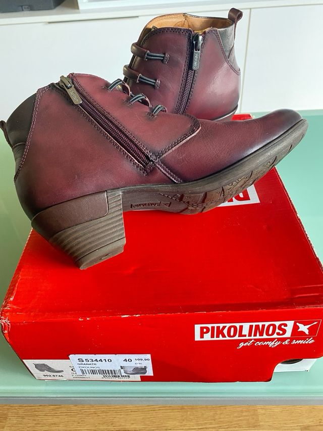 Botines Pikolinos Mujer Talla 40 Morado Nuevos !!