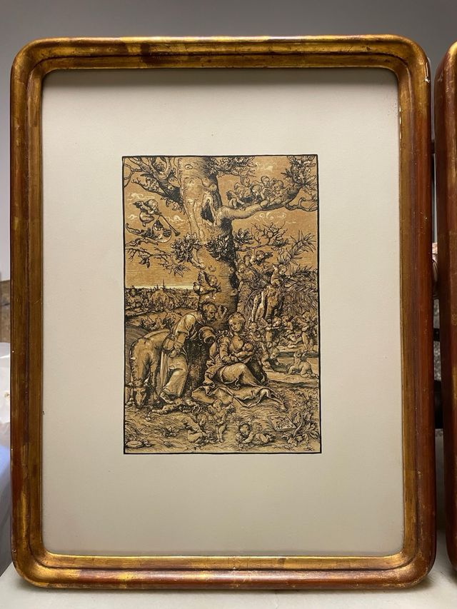 Pareja Láminas Vintage Albrecht Dürer
