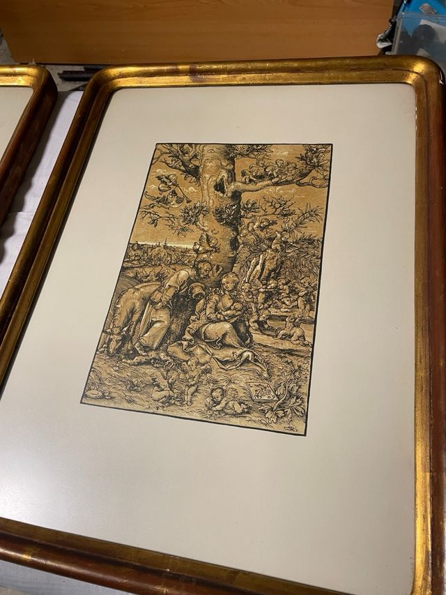 Pareja Láminas Vintage Albrecht Dürer