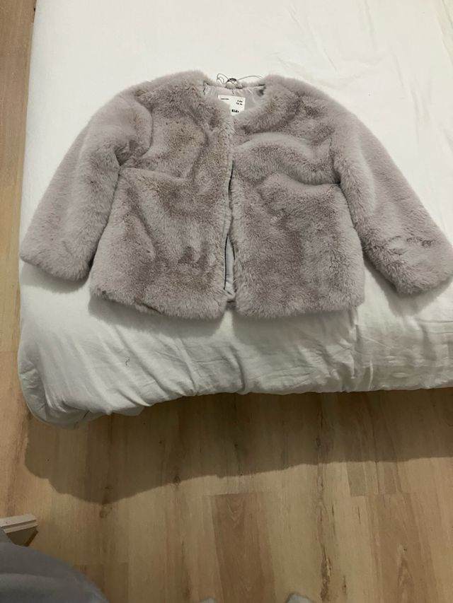 precioso Abrigo pelo niña T6 ideal fiestas