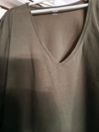 Camiseta verde oliva talla 4XL