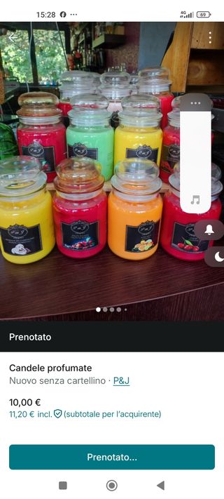 Candela profumata Rose Rosa in vetro