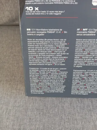 Taladro Percutor Parkside 12V