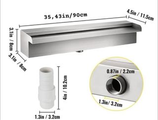 Cascata piscina 90 cm