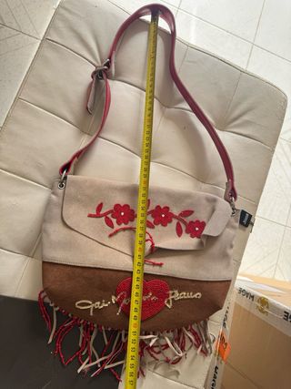 Borsa Gai Mattiolo camoscio beige e marrone