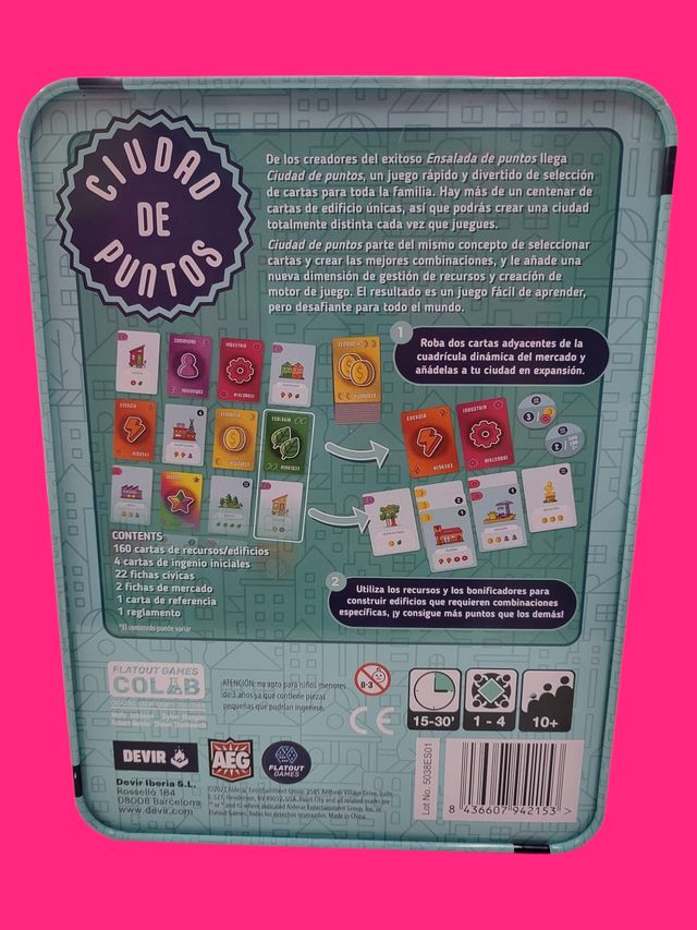 JUEGO DE MESA CIUDAD DE PUNTOS DEVIR A ESTRENAR