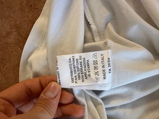 T-shirt Icon Bianca Stampa Nera M