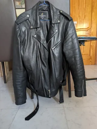 Chaqueta de cuero SELA MODA Talla XXXL