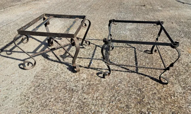 2 Pies para Macetas Hierro Forjado