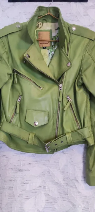 Cazadora Biker Verde Comprada en Londres