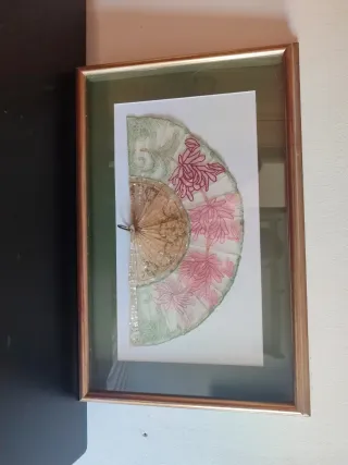 Abanico de encaje bolillos