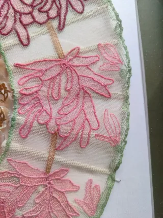 Abanico de encaje bolillos