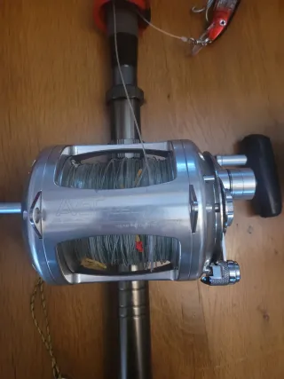 Avet EXW 50/2 com trençado 180lbs. Big Game