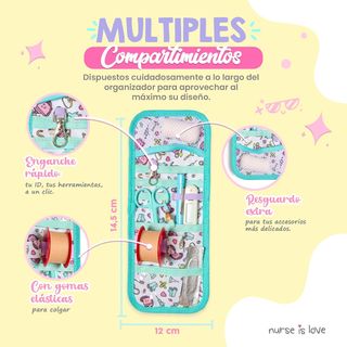 Nurse is Love Salva Bolsillos Enfermeria Aqua