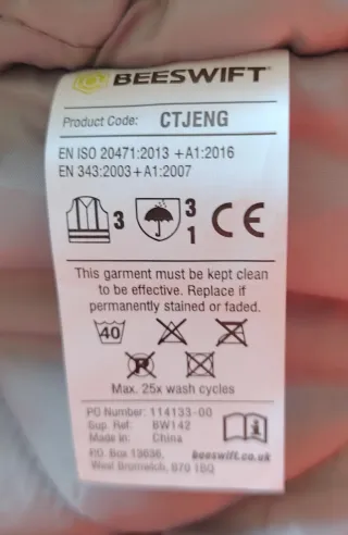 Chaqueta parka invierno naranja XXL