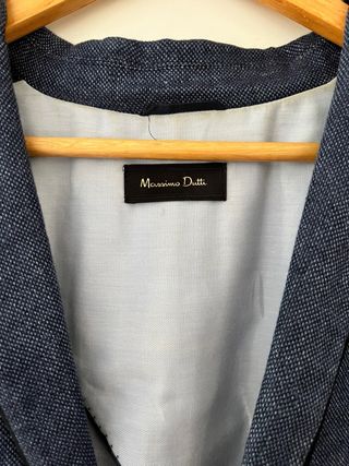 Americana Massimo Dutti azul marino