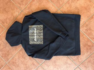 Felpa Dickies Nera Stampa Posteriore Taglia L