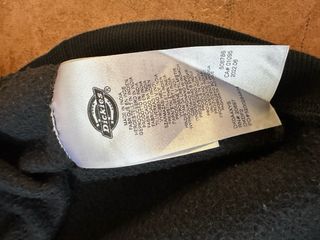 Felpa Dickies Nera Stampa Posteriore Taglia L