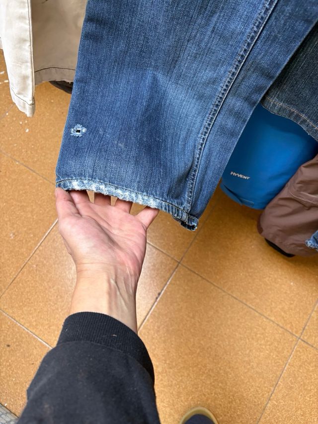 Pantalón Pepe Jeans Hombre Talla 30/34 Azul