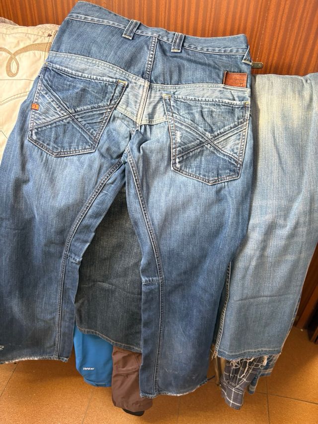 Pantalón Pepe Jeans Hombre Talla 30/34 Azul