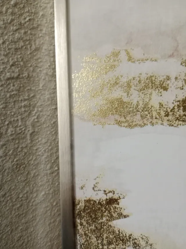 Cuadro abstracto La Redoute dorado