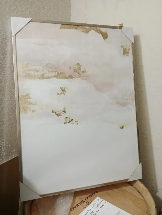 Cuadro abstracto La Redoute dorado