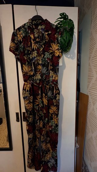 Mono Zara estampado tropical