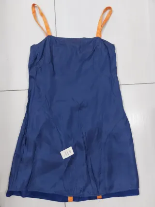Vestito Moschino donna blu e arancione