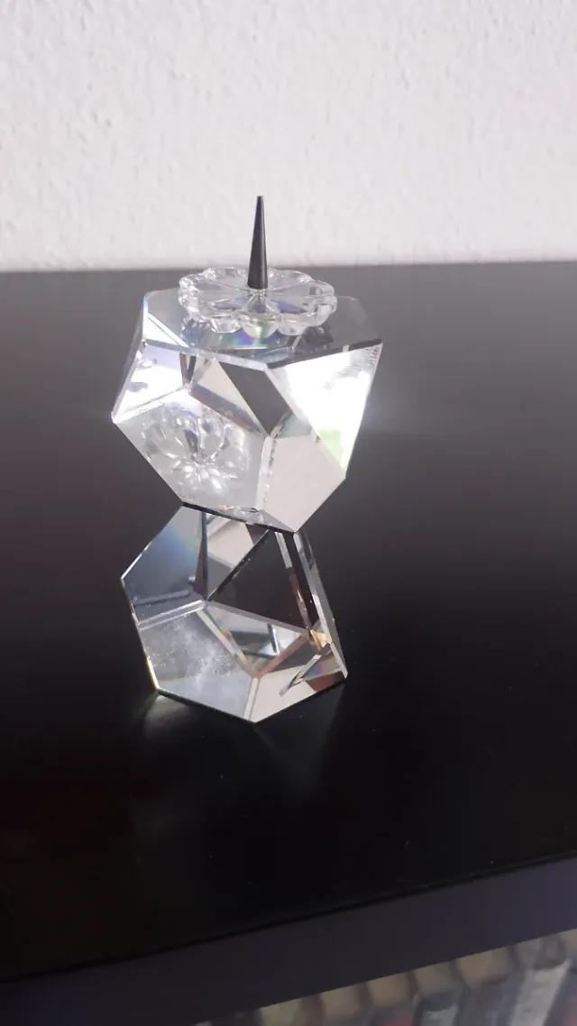 Coppia Portacandele Cristallo