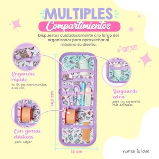 Nurse is Love Salva Bolsillos Enfermeria Lavanda