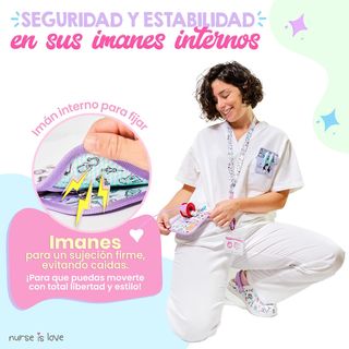 Nurse is Love Salva Bolsillos Enfermeria Lavanda