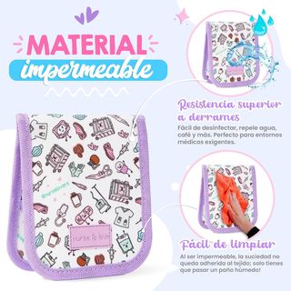 Nurse is Love Salva Bolsillos Enfermeria Lavanda