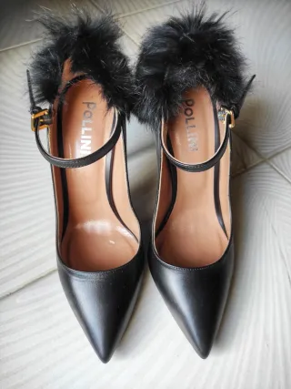 Pollini Décolleté Pelle e Pelo N.37