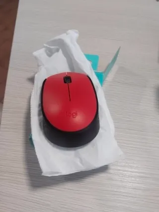 Ratón Logitech M171 Negro/Rojo