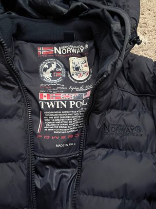 Chaqueta plumífera Norway azul