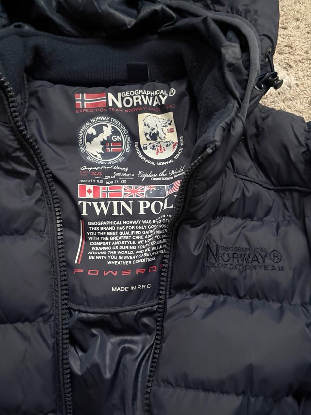 Chaqueta plumífera Norway azul